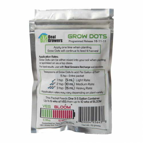 Grow Dots / Real Growers nutrient info GrowDiaries