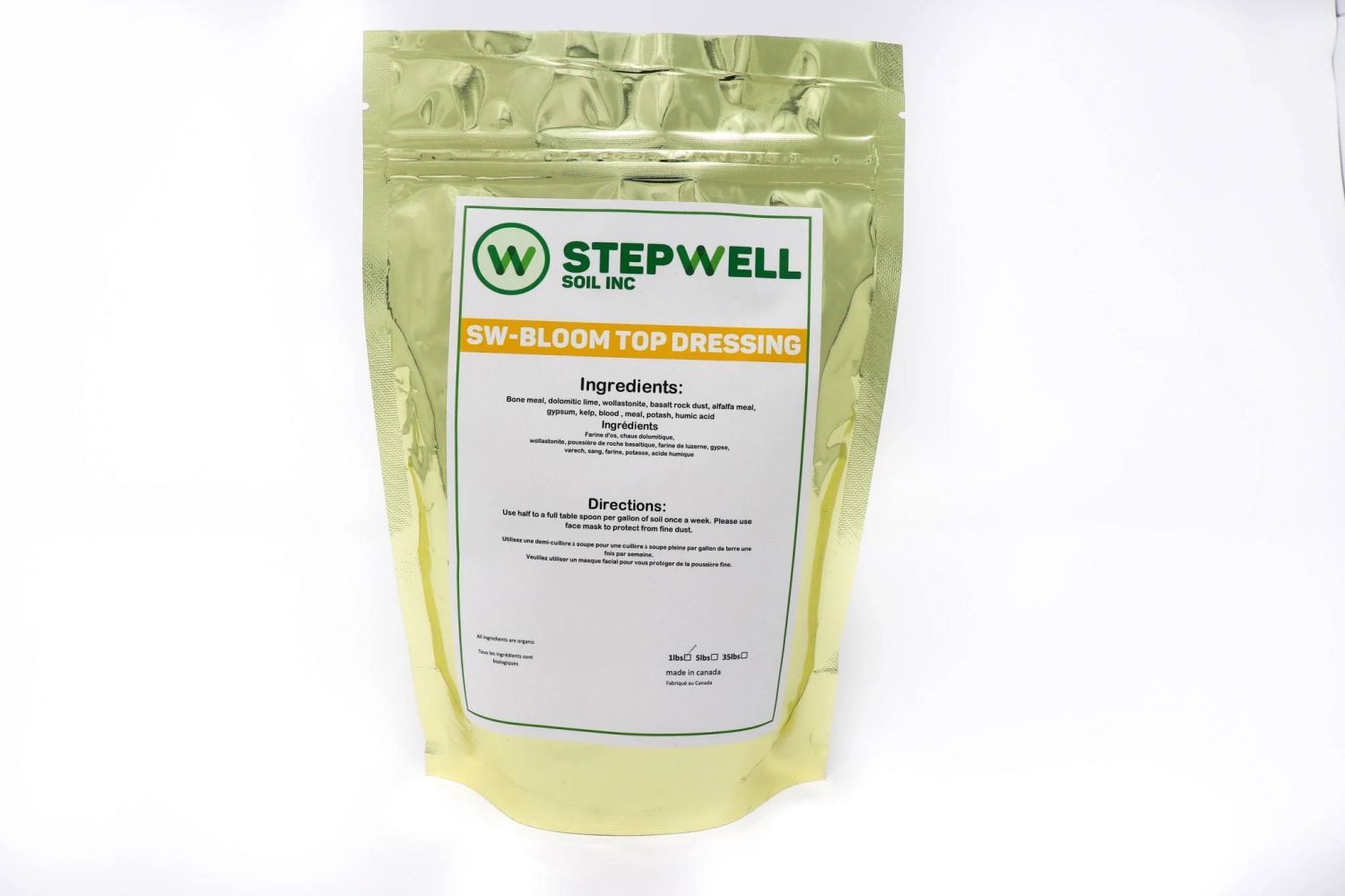 Soil Bloom Top Dressing / StepWell Soil Inc nutrient info GrowDiaries